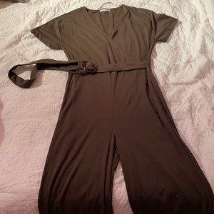 Zara dark green jumpsuit